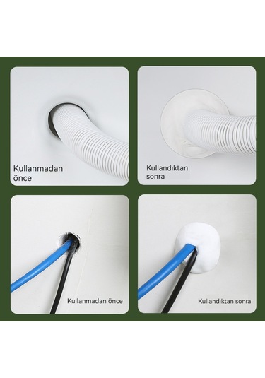 Ev Boru Sızdırmazlık Çamuru Duvar Dolum Duvarı Klima Delik Sızdırmazlık Çamur Yapıştırıcısı Yaklaşık 30g/adet 10