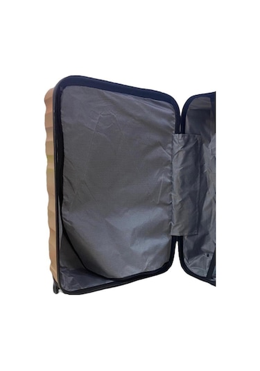 %100 Abs Kullanışlı Darbeye Dayanıklı Kabinboy Valiz Gold Altın