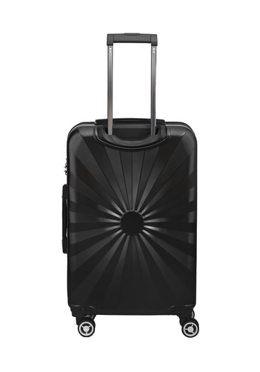 Büyük Boy %100 Polikarbon Valiz 4x2 Teker Siyah 1809 Siyah