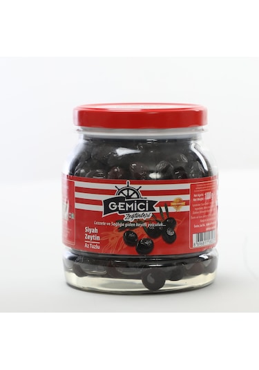Gemici Zeytinleri Süper Siyah Zeytin 1 KG