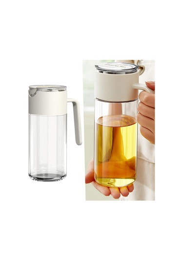 Suntek Sos Izgara Pişirme Beyaz Için Cam Yağ Tencere Kolay