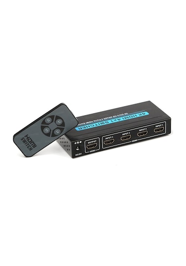 Yediverenbilişim 4 Giriş 1 Çıkışlı Uzaktan Kumandalı 4K Hdmi Switch (Seçici)