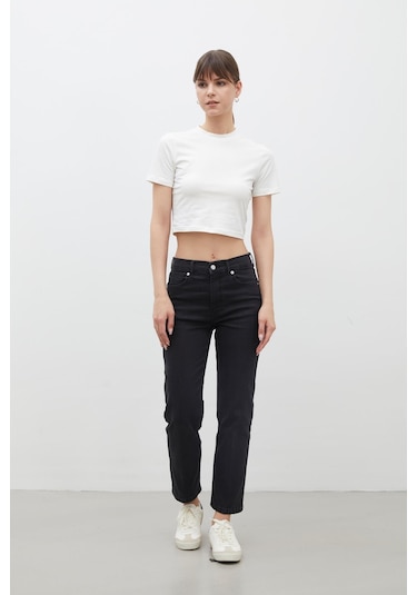 Manuka Bootcut Fıt Denim Pantolon Siyah