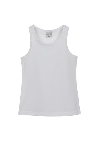 Lovetti Beyaz Kız Çocuk Düz Basıc Yüzücü Atlet Beyaz