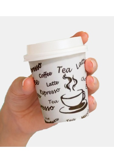 6 Oz Karton Bardak - 100 Adet Çok Renkli