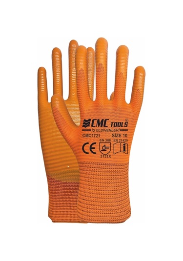 Cmc Zebra Eldiven 1/2 Turuncu-turuncu Cmc1721