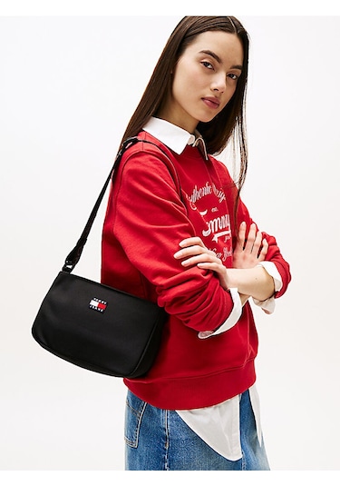 Tommy Hilfiger Kadın Çapraz Çanta Aw0aw17544bds Siyah