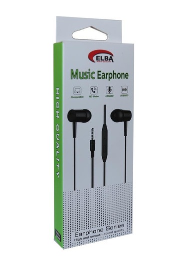 Elba Elb21-d21s Siyah Kablolu Kulakiçi Mikrofonlu Kulaklık