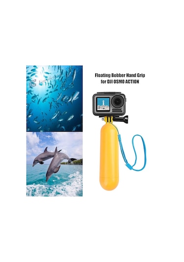 Gopro Sjcam Aksiyon Kamera Sualtı Dalış El Şamandıra Monopod Sarı