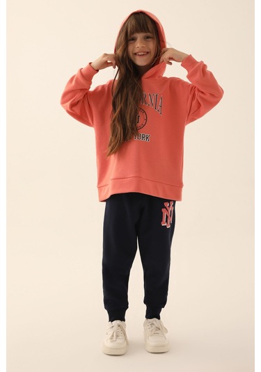 Rolypoly New York Pembe Kız Çocuk Eşofman Takımı Mint