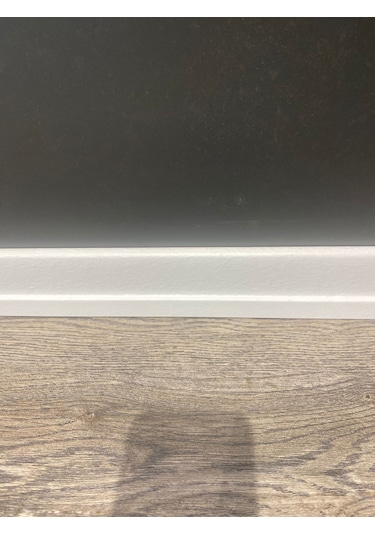 6 Cm Beyaz Parke Süpürgelik