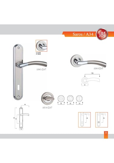 Siba Rozetli Kapı Kolu- Milas, Saros, Assos, Didim, Efes