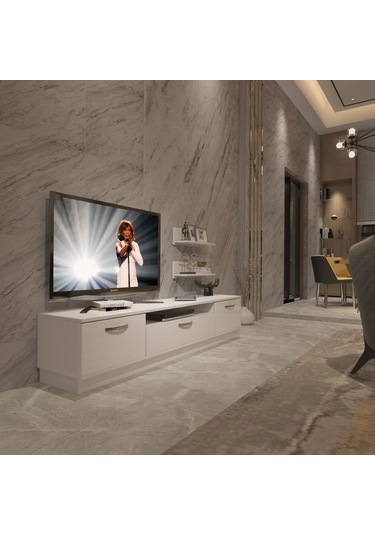 Decoraktiv Trendstyle 4 Mdf Tv Ünitesi Tv Sehpası Beyaz