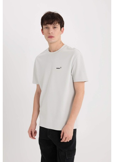 DeFacto Regular Fit Bisiklet Yaka Ütü Gerektirmeyen Nefes Alabilen Baskılı Kısa Kollu Ağır Kumaş Tişört D5514AX25SPGR503 DeFacto Regular Fit Bisiklet Yaka Ütü Gerektirmeyen Nefes Alabilen Baskılı Kısa Kollu Ağır Kumaş Tişört D5514AX25SPGR503