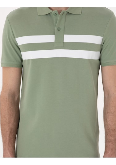 Pierre Cardin Erkek Çağla Tişört 50310154-vr016 Çağla