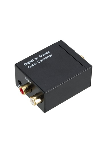 Samdoo Siyah Dijital Fiber Optik/koaksiyel'den Stereo L/r Ses Çevirici, 32-96khz Örnekleme Oranı, Rca Çıkış