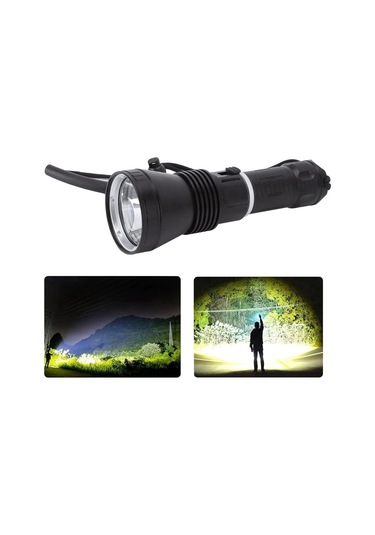 1200 Lümen Profesyonel Şarjlı El Feneri Wt-655 Açık Gri