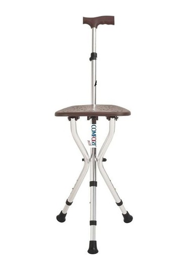 Medikaltec Comfort Plus Dm-74 Oturaklı Baston Yüksekliği Ayarlanır