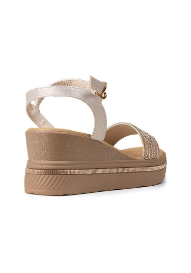 Deery Kadın Bej Platform Sandalet - K0061zbejc01