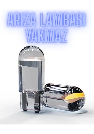 2 Adet Beyaz T10 Dipsiz Park Ampül Yeni Nesil Cob Led