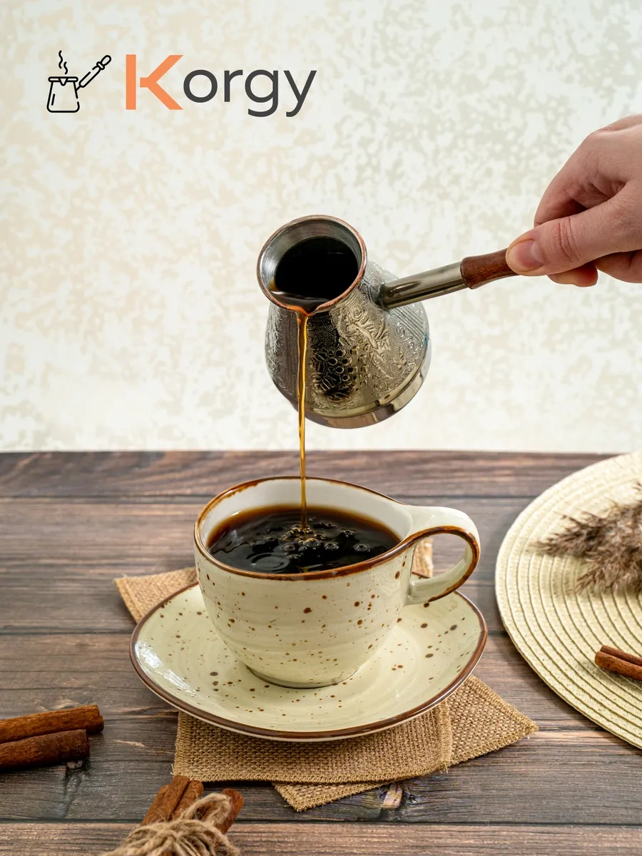 Korgy Bakır Cezve, 300 Ml, Kaşıklı 223793963