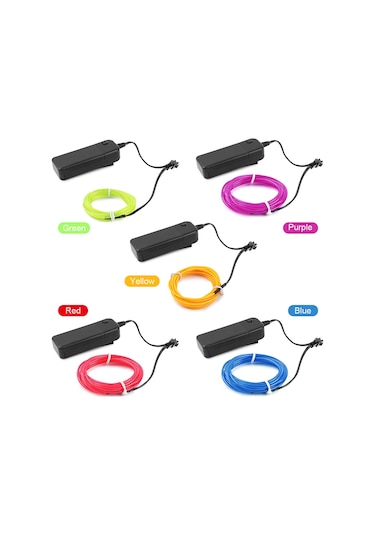 Samdoo Kırmızı Işıklı Scooter Araba Ambiyans Lambası - 200cm Led Şerit, Abs Malzeme, Uyarı Ve Takip Fonksiyonu