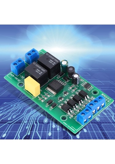 Besthome1 Dc Motor Devir Yön Kontrolcü 6-40v 20a Röleli Optokopporlu İleri-geri Çalıştırma Cihazı