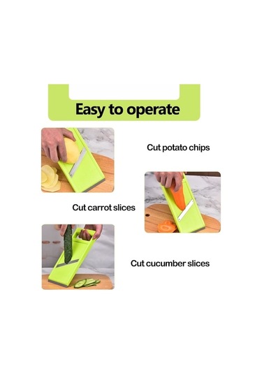 Taşınabilir Sebze Kesici, Patates, Havuç Ve Soğanla Uyumlu Ergonomik Saplı Paslanmaz Çelik Sebze Doğrayıcı Diğer