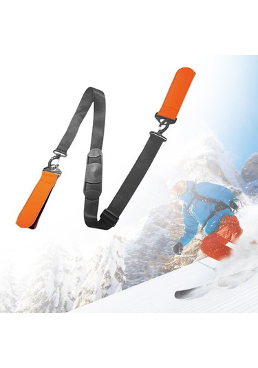 Dolıty Kayak Taşıyıcı Askı Snowboard Omuz Askısı Turuncu Turuncu