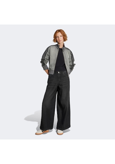 Adidas Adicolor Denim Kadın Gri Kot Hırka Jy2564 Gri