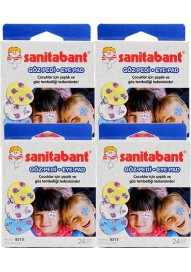 Sanitabant Eye Pad 24 x 4 Kutu Göz Kapama Bandı 96 Adet