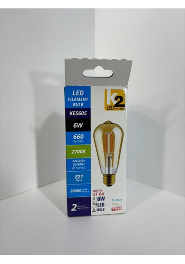 Led Fılament Rustik Ampul Kes 605