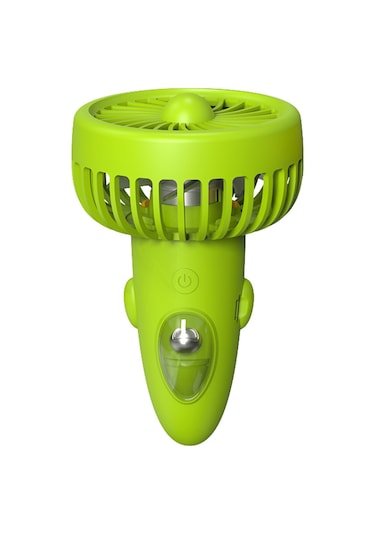Kangvka F6 Yeşil Boyutlu El Tutan Veya Boya Asılan Usb Şarjlı Mini Fan - 3 Hız Ayarı, Uzun Süre Çalışır, Taşınabilir Ev, Ofis Ve Seyahat Kullanıma Uygun