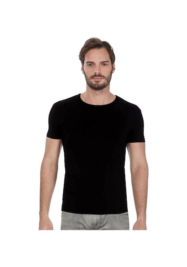 Özkan Erkek Modal Yuvarlak Yaka Kısa Kol Atlet 11144 001