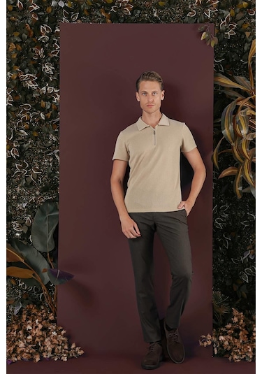Efor P 1136 Slim Fit Kahve Klasik Pantolon Kahverengi