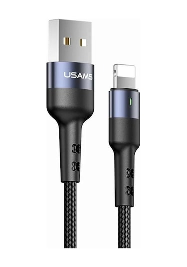 Usams Us-sj311 Usb To Lightning Örgülü Şarj Ve Data Kablosu 1m