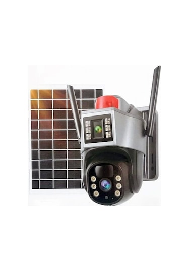 Apronx 6mp 3,6mm Apx-wp266 4g Solar Çift Kamera 12 Led Wifi Ptz