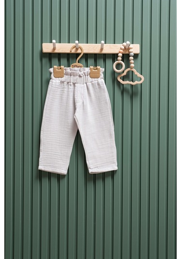 Kız Bebek Müslin Fırfırlı Alt 6 Ay 3 Yaş %100 Pamuk Gri