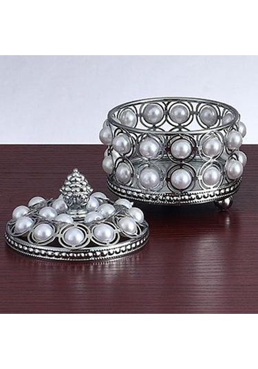 Suntek Mini Takı Organizasyon Kutusu Yüzükler Kolye Gümüş Gümüş