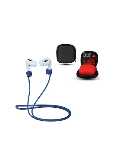 Airpods Uyumlu 3 İçin Bluetooth Kulaklık Silikon Kapak Seti, Renk: El İpi Seti Öğlen Mavisi Diğer