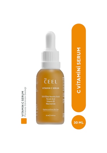 The Ceel Leke Karşıtı Aydınlatıcı Vitamin C Serum Glutatyon, Ferulic Asit,  Ascorbic Asit 30 ml