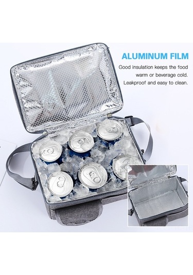 Tongxida Çift Katlı Termal Çanta - Kamp Ve Piknik İçin Koyu Mavi Tp19 Koyu Mavi