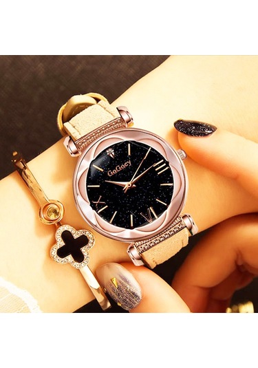 Gogoey Gs4417h Kadın Kol Saati Bileklik Kadın Set Saat Haki