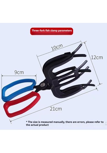 Folinda Büyük Boy Üç Dişli Metal Balık Tutucu - El Temizliği Sağlar, Luya Balık Klipsi, 21 11.5cm Ağırlık 200g