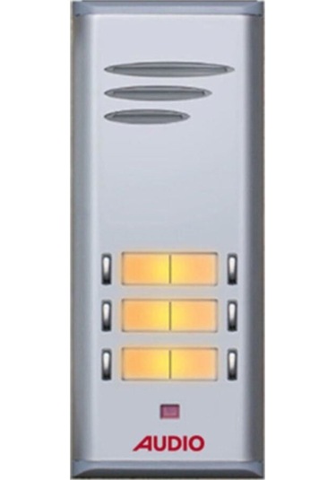 Audio 6 Lı Zil Butonu Çift Sıra 4849 Hoparlörlü