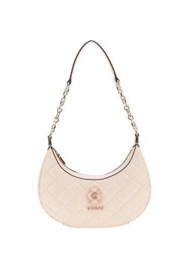 Guess Kadın Krem Bessey Omuz Çantası Kahverengi