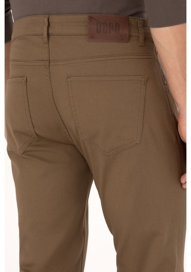U.s. Polo Assn. Erkek Haki Pantolon Kanvas-chino 50316835-vr027 Haki