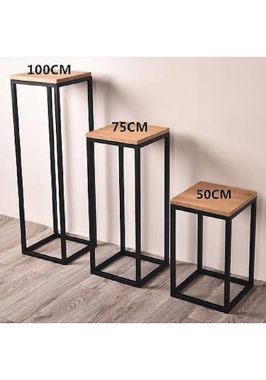Üçlü Sehpa Yan Sehpa Çiçek Sehpası