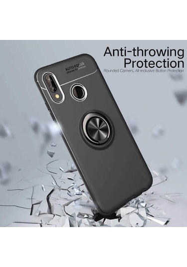 Huawei P Smart 2019 Kilif Yüzüklü Magnetli Ravel Case 389753603