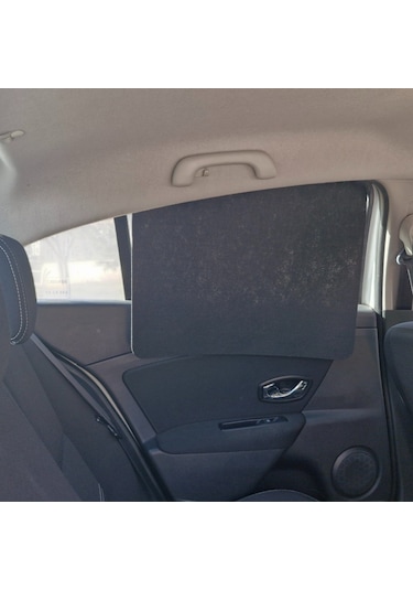 Oto Güneşlik Perde Yan Cam Güneş Önleyici 2 Adet Siyah Keçe